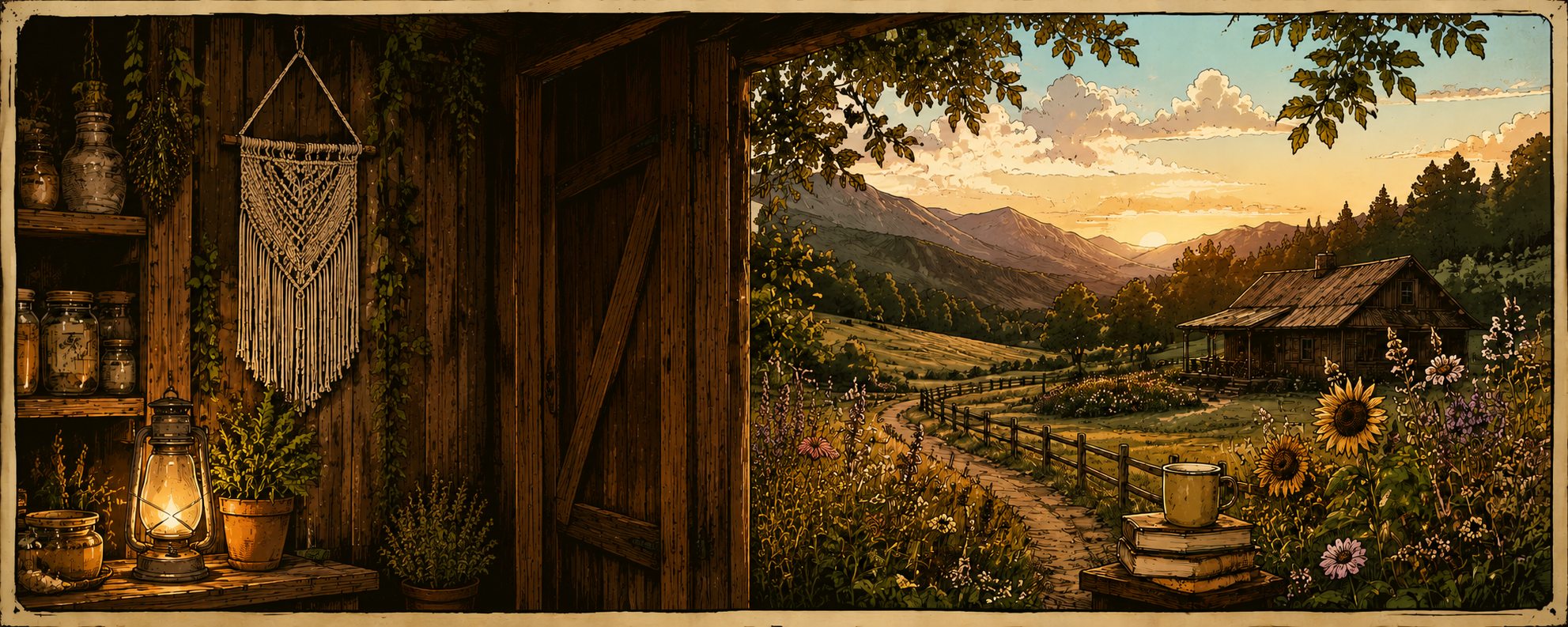 The slow life, at golden hour
